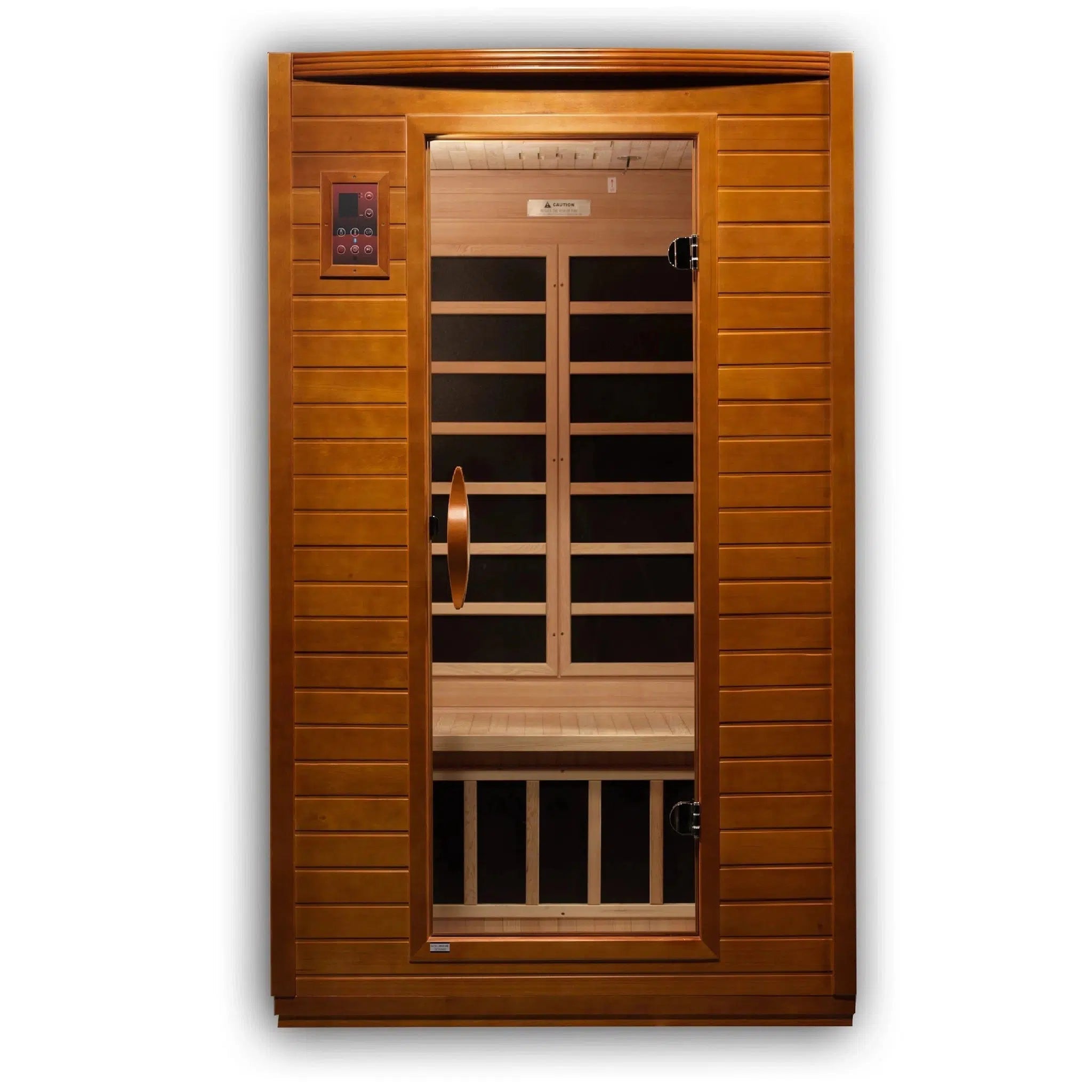 Golden Designs, Golden Designs Dynamic Versailles 2-Person Low EMF FAR Infrared Carbon Sauna in Canadian Hemlock