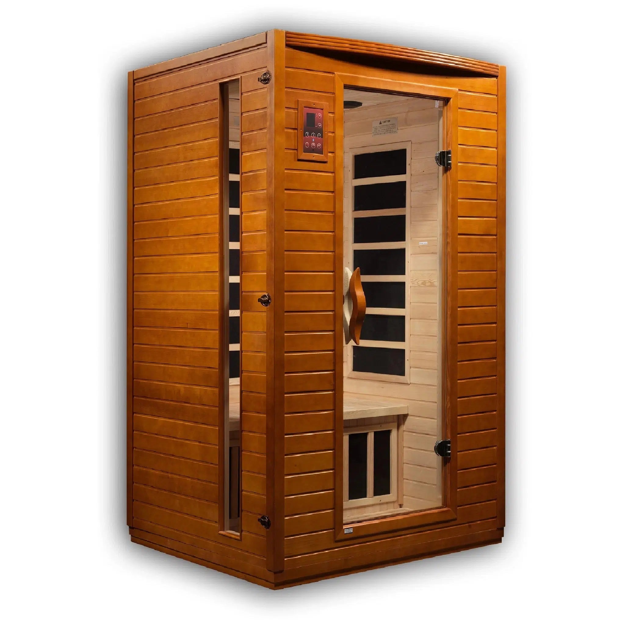 Golden Designs, Golden Designs Dynamic Versailles 2-Person Low EMF FAR Infrared Carbon Sauna in Canadian Hemlock