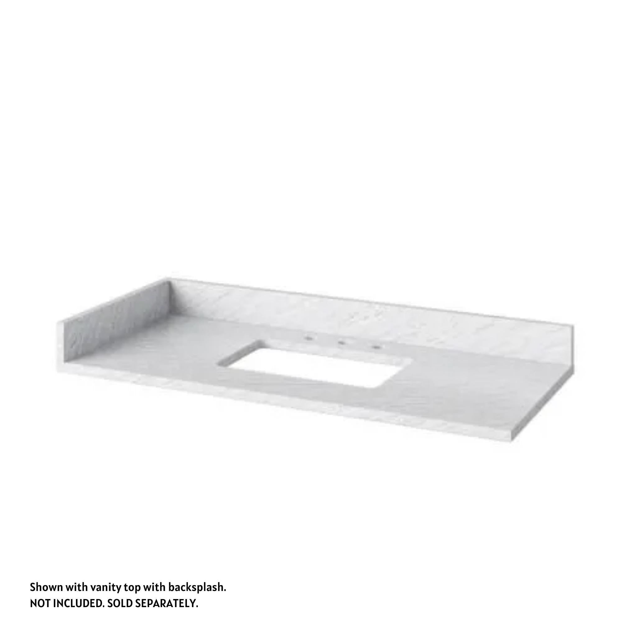 Hardware Resources, Hardware Resources Jeffrey Alexander 21" x 4" White Carrara Marble Sidesplash