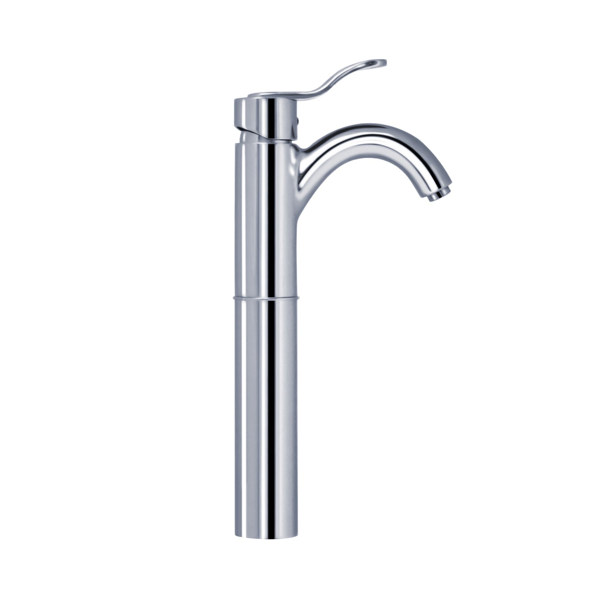 Whitehaus, Whitehaus Galleryhaus 3-04045-C Polished Chrome Elevated Single Hole/ Single Lever Lavatory Faucet